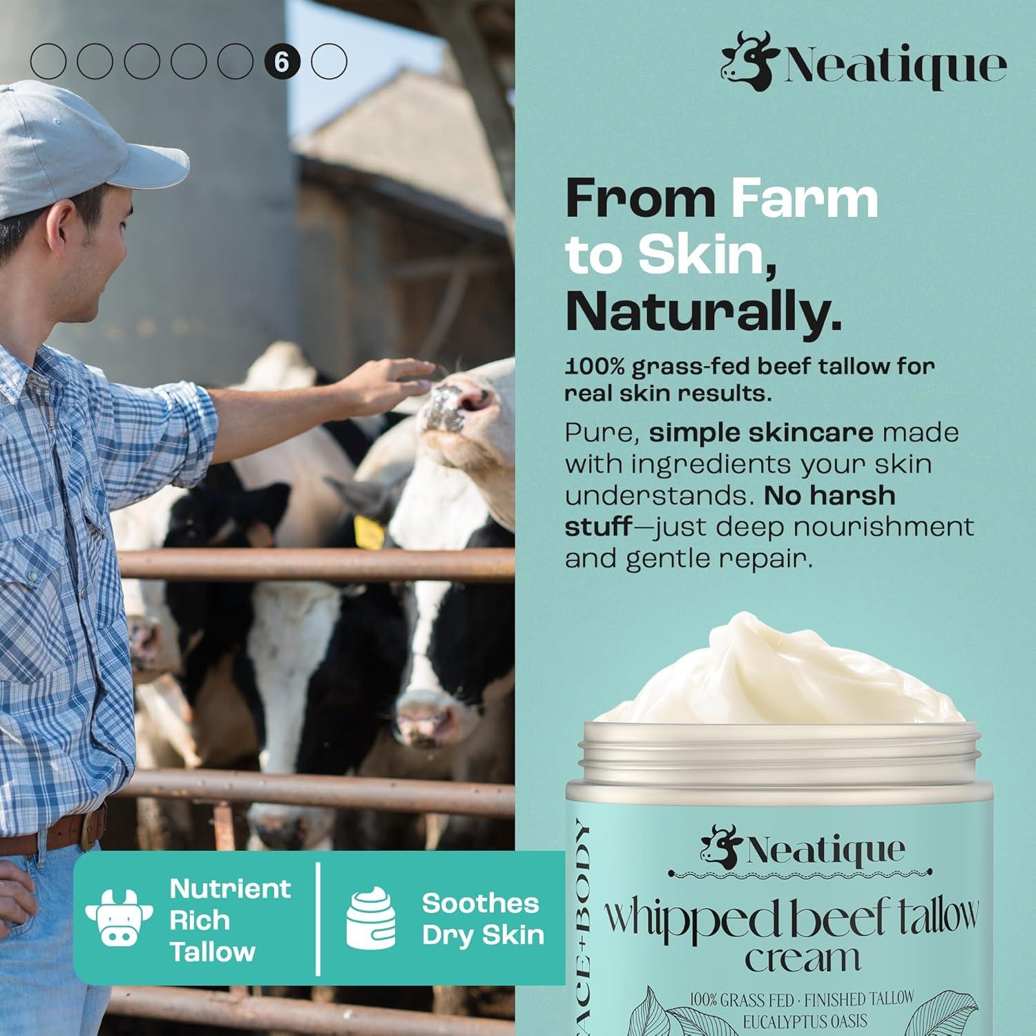 Grasa de Res Alimentada con Pasto Neatique 60.3g Eucalipto