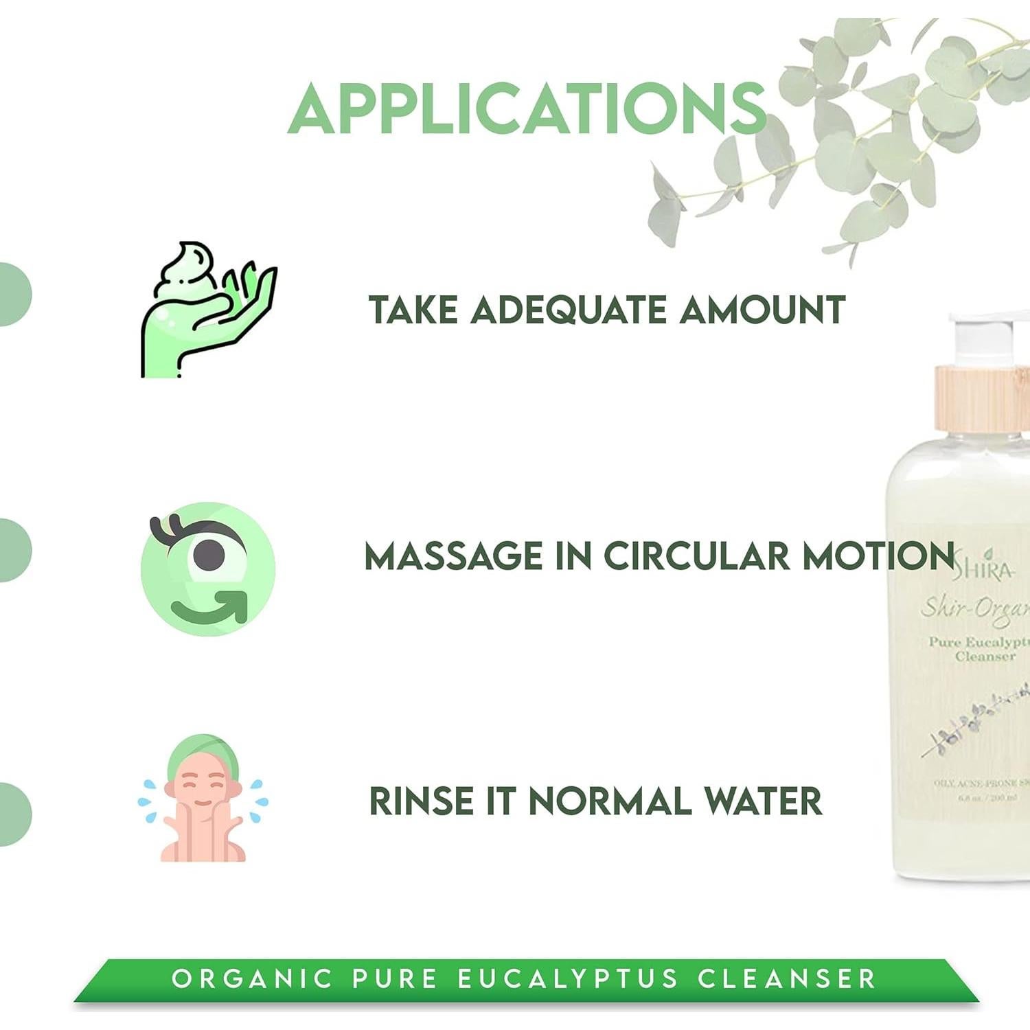 Limpiador Hidratante Antibacteriano Shir Organic 200 ml Eucalipto