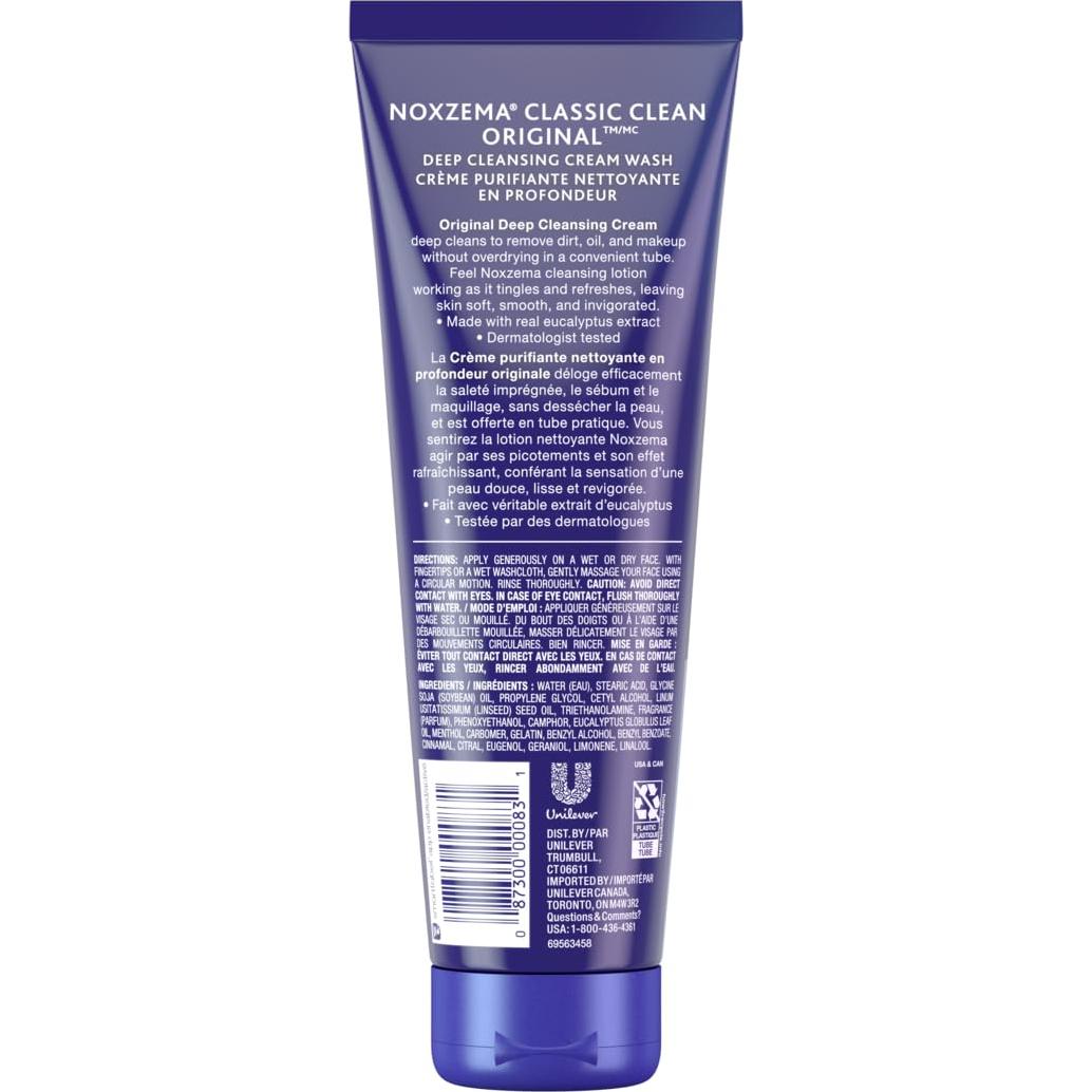 Crema Limpiadora Profunda Noxzema 236ml Pack de 6