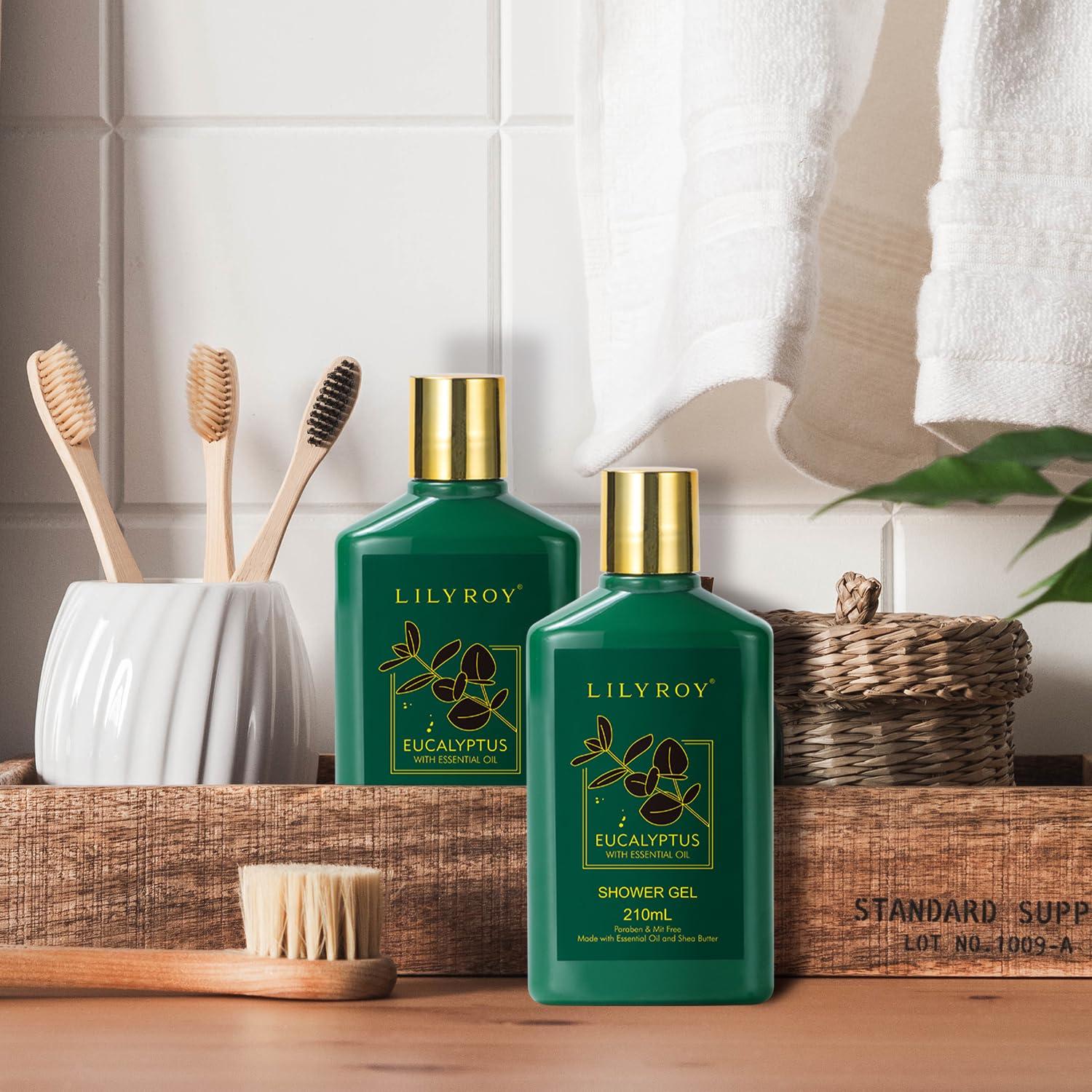 Cesta de Regalo de Spa Premium Eucalipto 15 Piezas LILY ROY