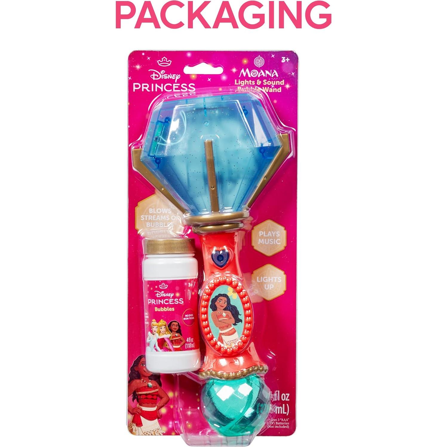 Varita Musical de Burbujas Disney Moana con Luz y Sonido