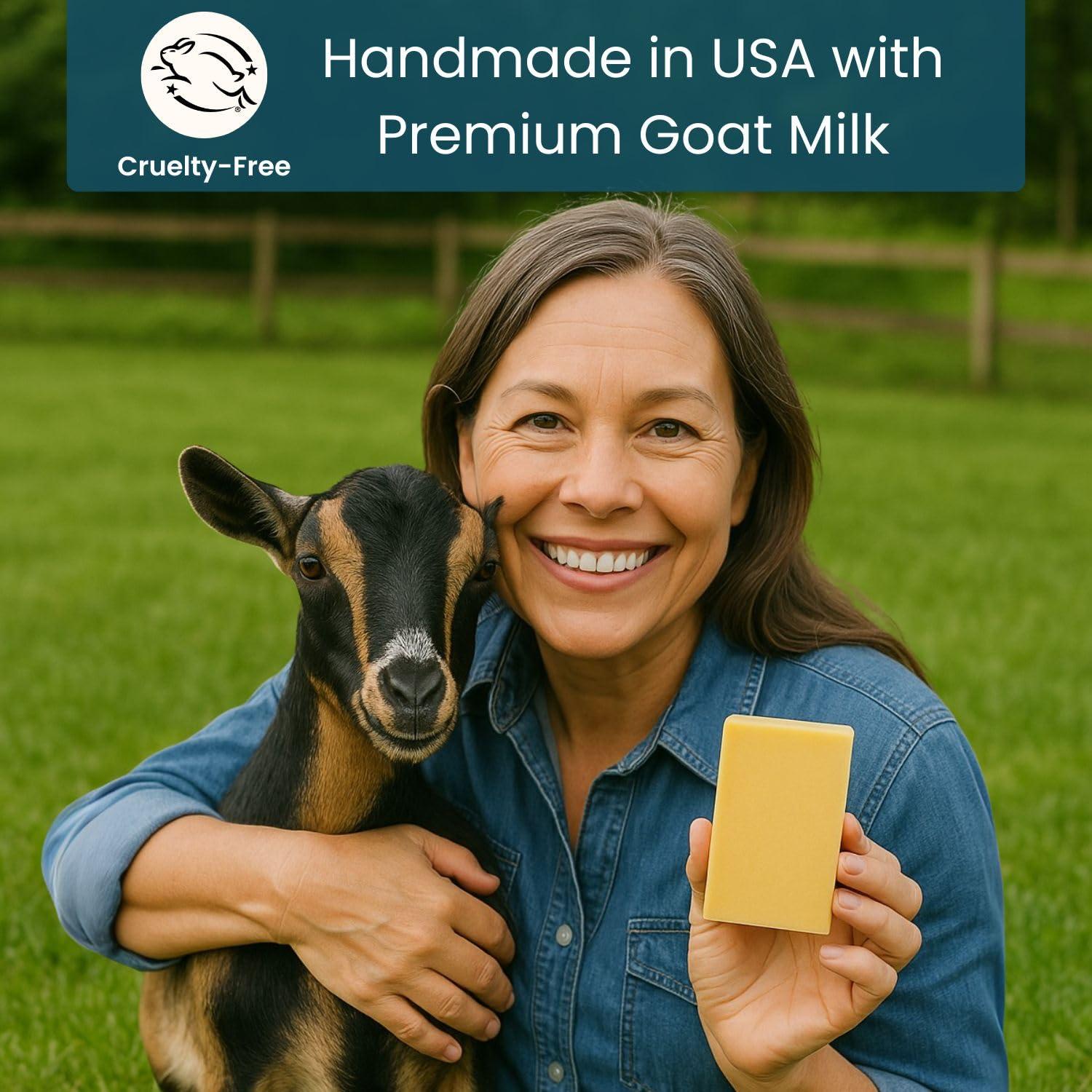 Jabón de Leche de Cabra Eucalipto y Menta 142g - Hecho a Mano