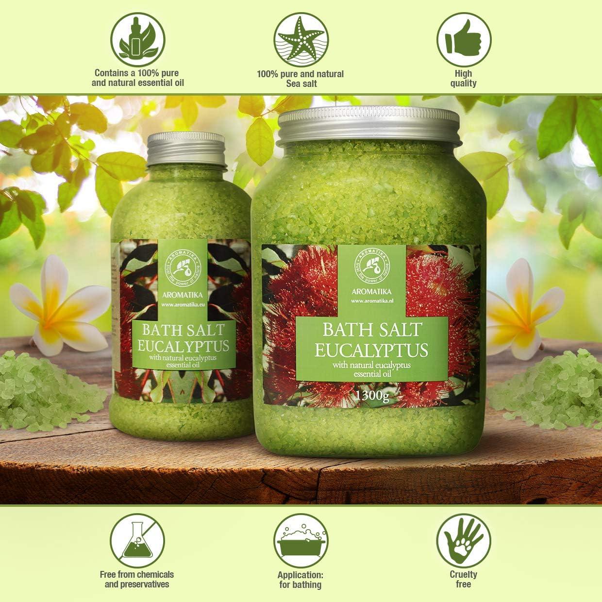 Sal de Baño Eucalipto Aromatika 1305 g - Relajante Natural