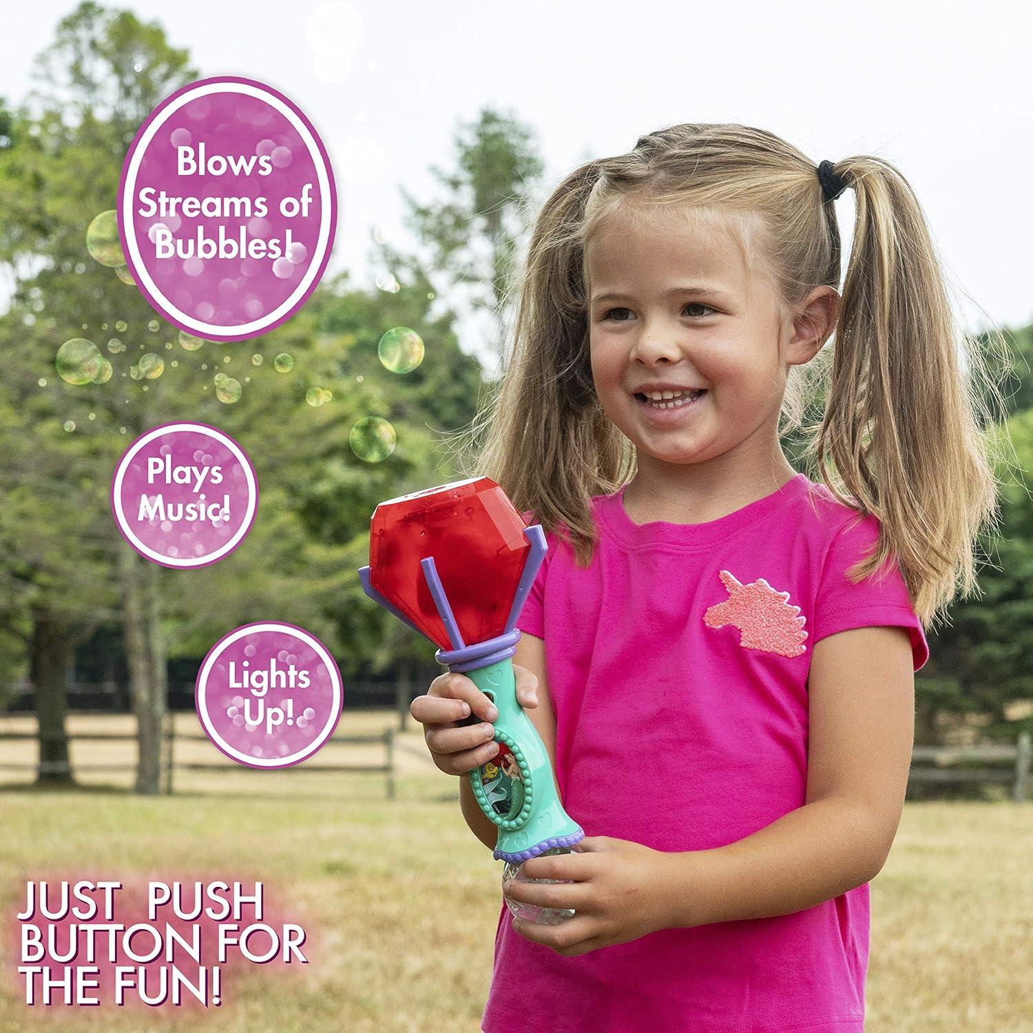 Varita de Burbujas Musical La Sirenita Pequeños Niños