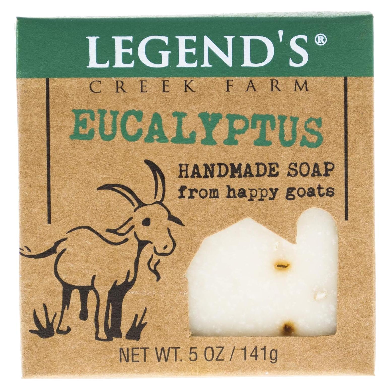 Jabón de Leche de Cabra Legend's Creek Farm Eucalipto 142g