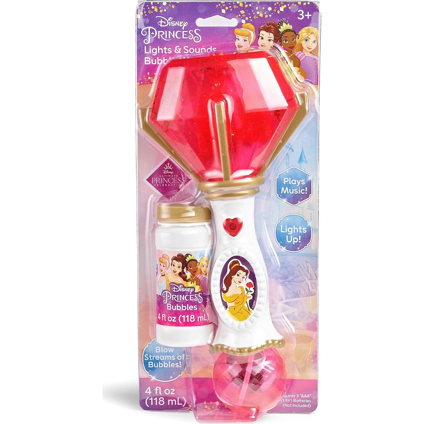 Varita Musical de Luz y Sonido Disney Bella + Burbujas