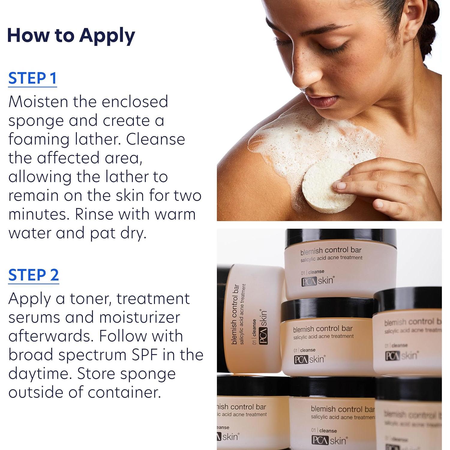 Jabón Limpiador Facial PCA SKIN 90.72g con Ácido Salicílico