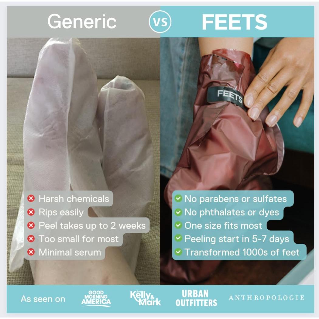 Mascarilla Exfoliante para Pies FEETS con Eucalipto y Lavanda - 2 Botines