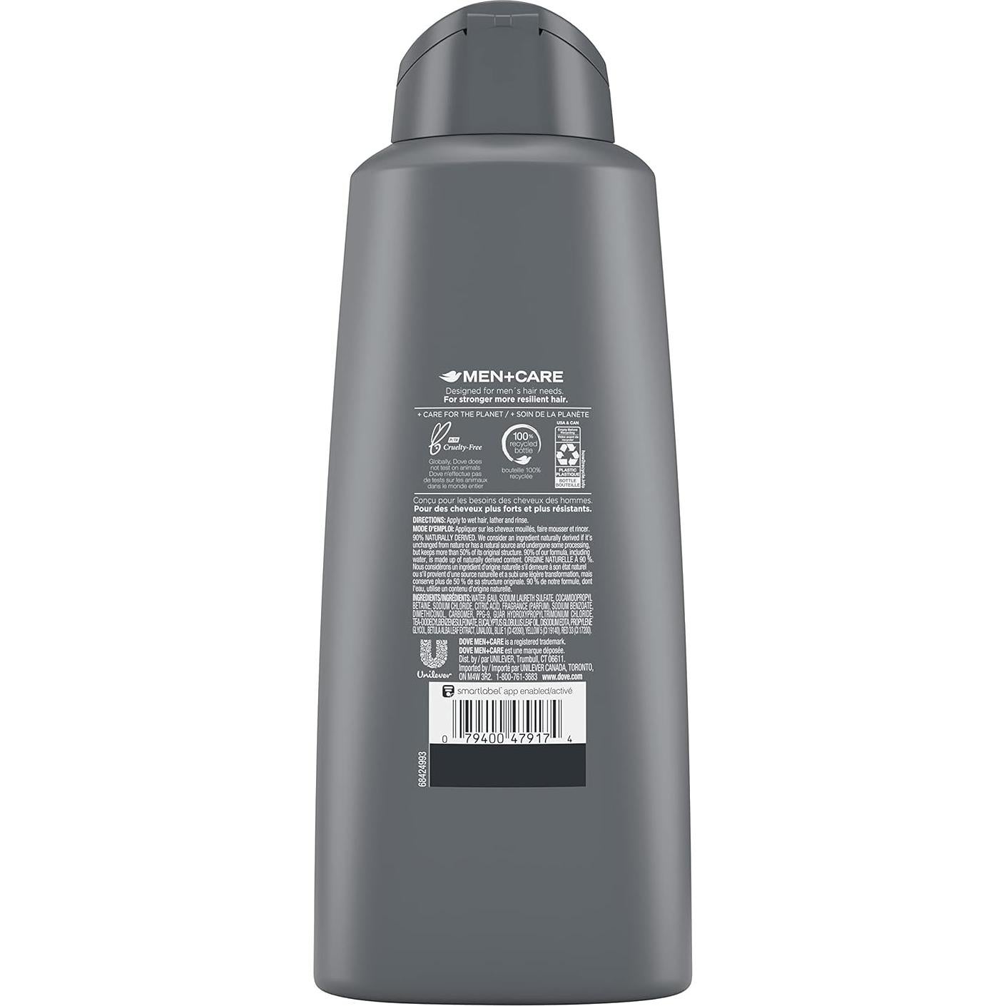 Champú Acondicionador 2 en 1 Dove Men + Care 577 ml Eucalipto