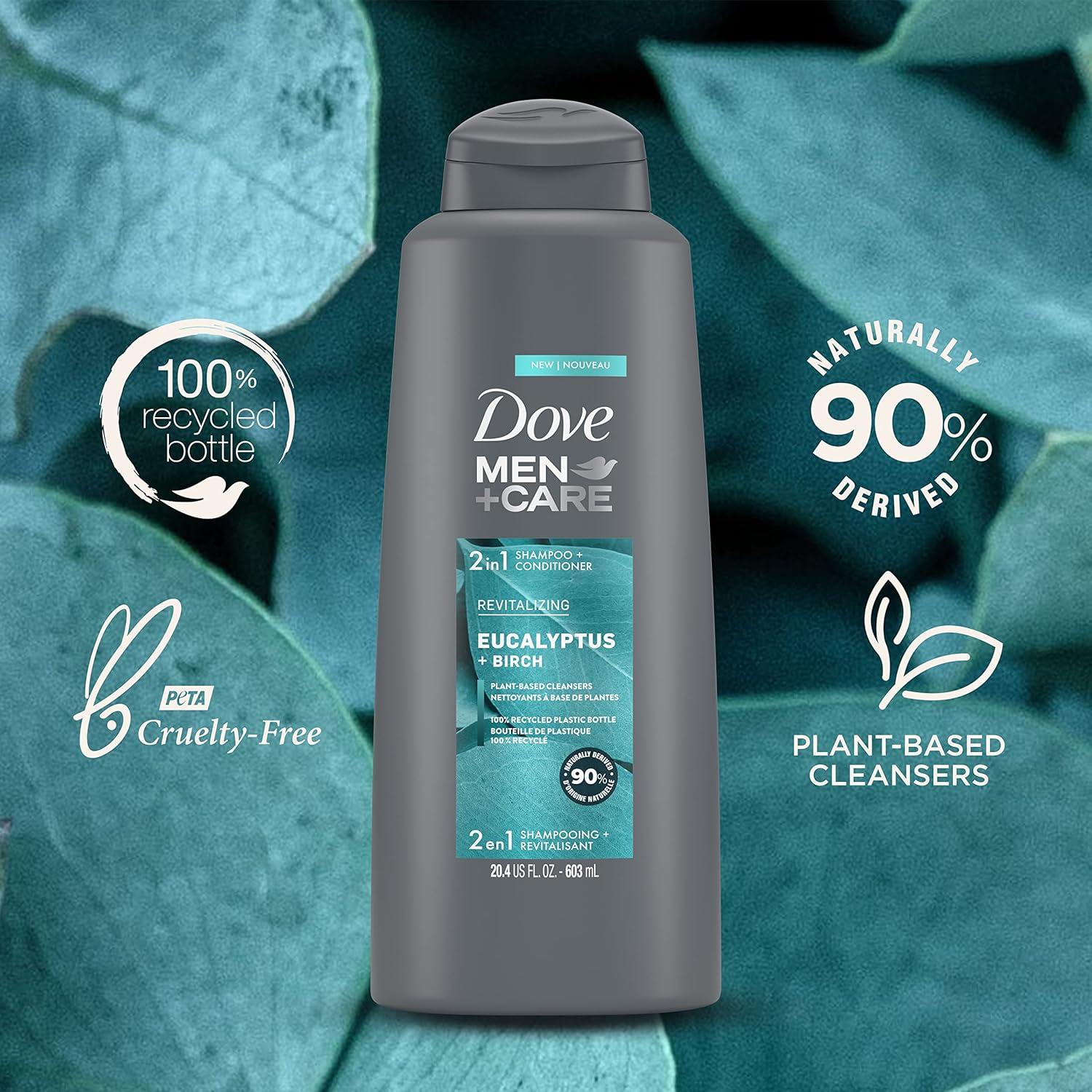 Champú Acondicionador 2 en 1 Dove Men + Care 577 ml Eucalipto