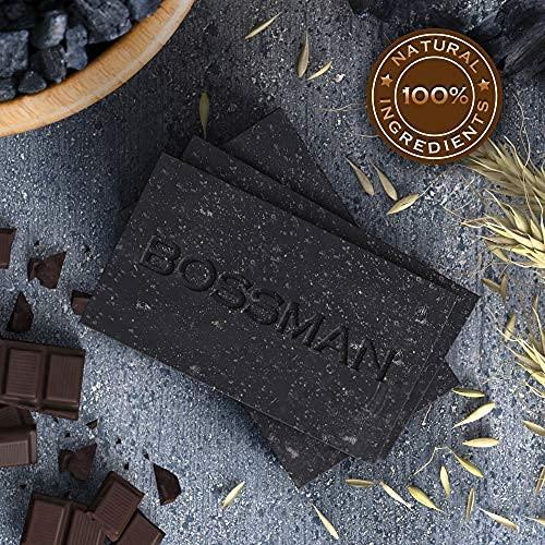 Jabón en Barra 4 en 1 Bossman - Paquete de 6 Eucalipto y Árbol de Té