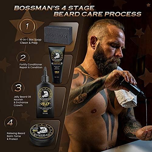 Jabón en Barra 4 en 1 Bossman - Paquete de 6 Eucalipto y Árbol de Té