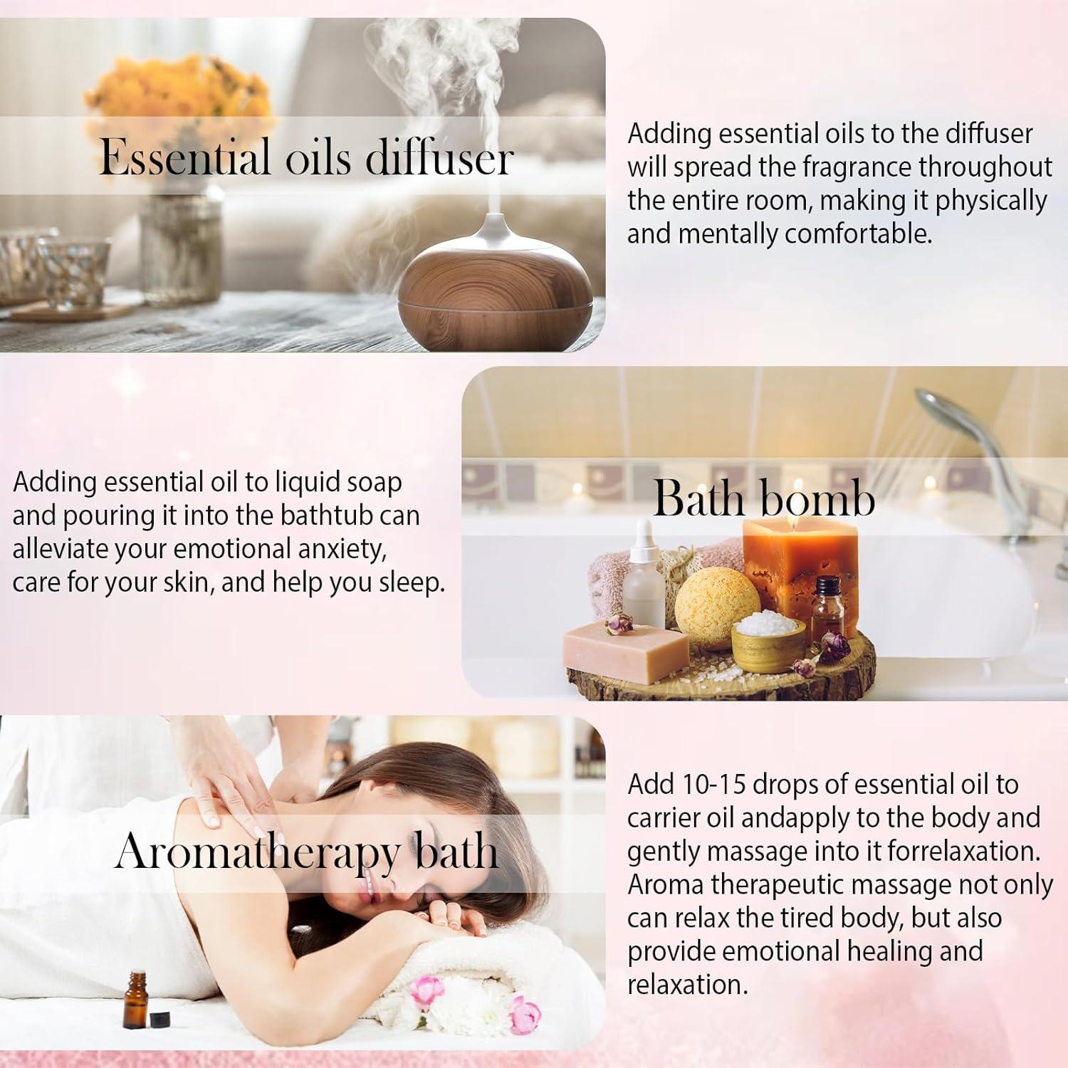 Set de 8 Aceites Esenciales Puro 10ml - BlissfulBlend