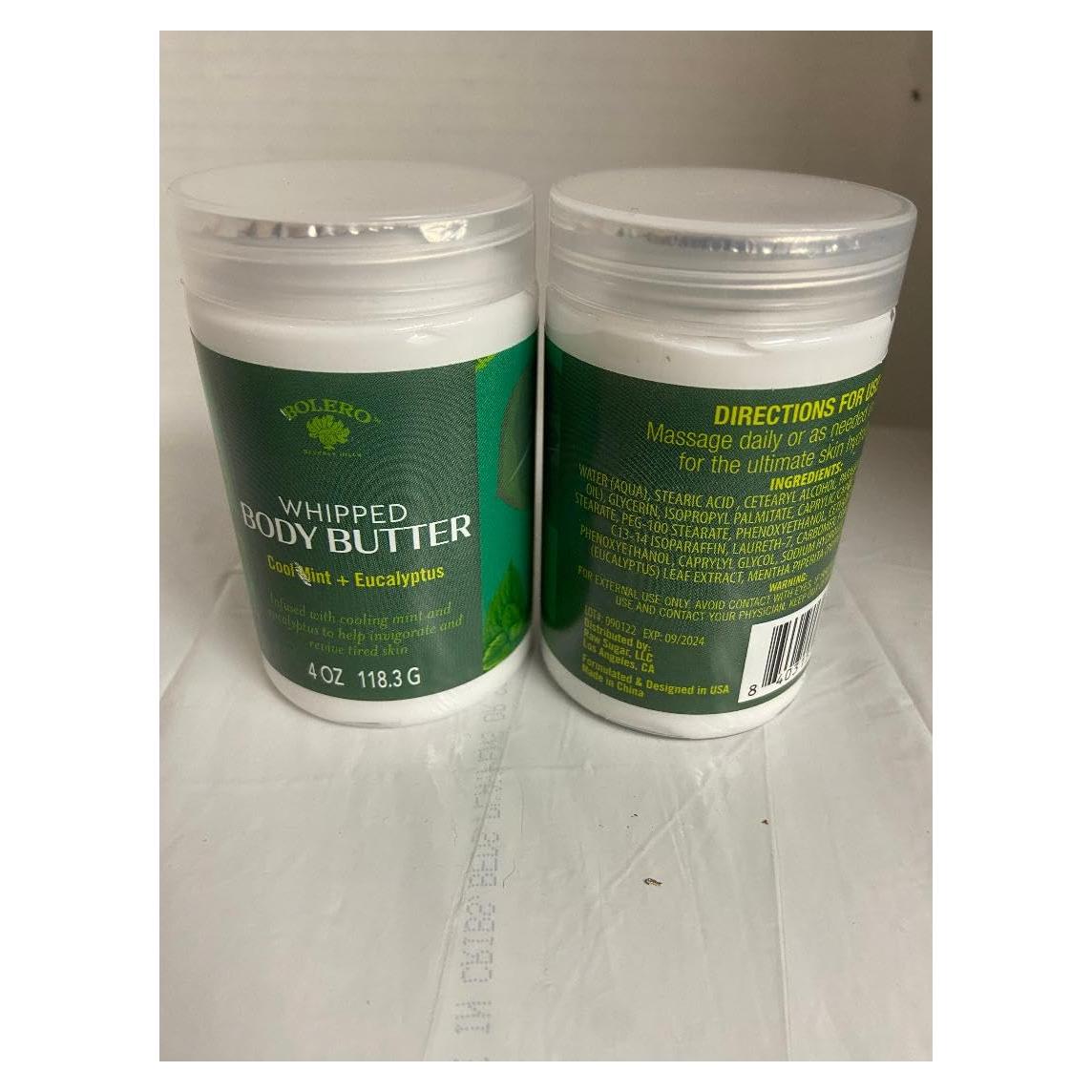 Mantequilla Corporal Batida Bolero 226.8 g Menta y Eucalipto