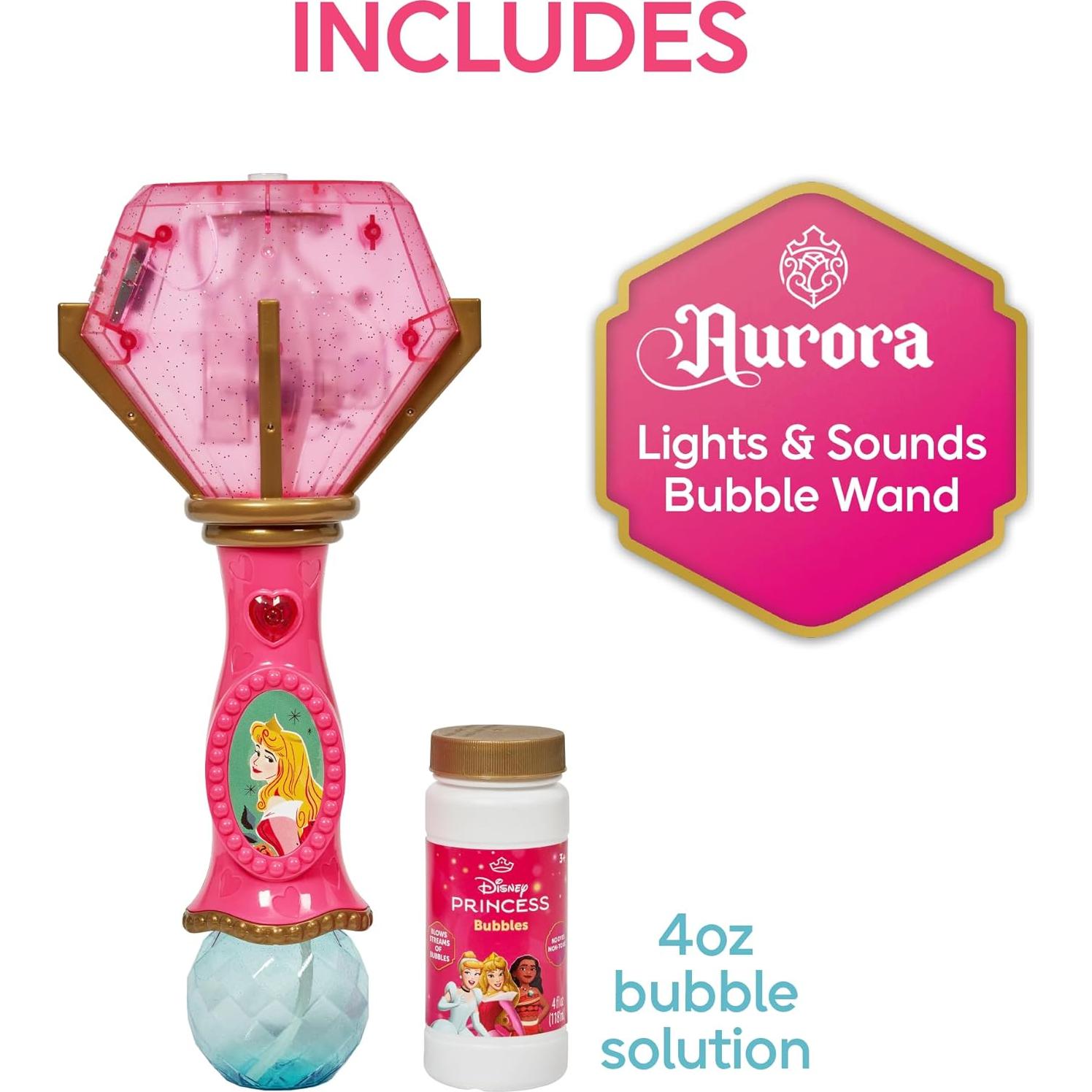 Varita de Burbujas Musical Disney Aurora con Luz 118 ml