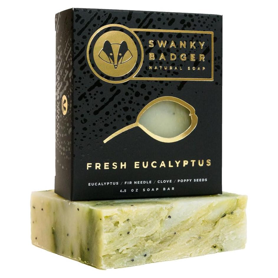 Jabón Natural Swanky Badger Eucalipto Fresco 127g