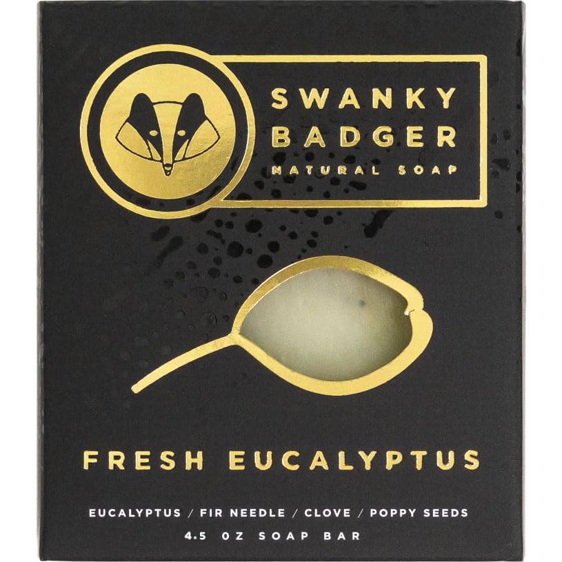 Jabón Natural Swanky Badger Eucalipto Fresco 127g