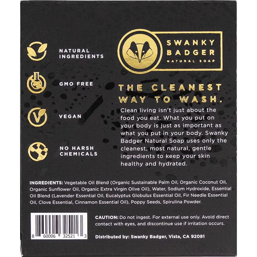 Jabón Natural Swanky Badger Eucalipto Fresco 127g