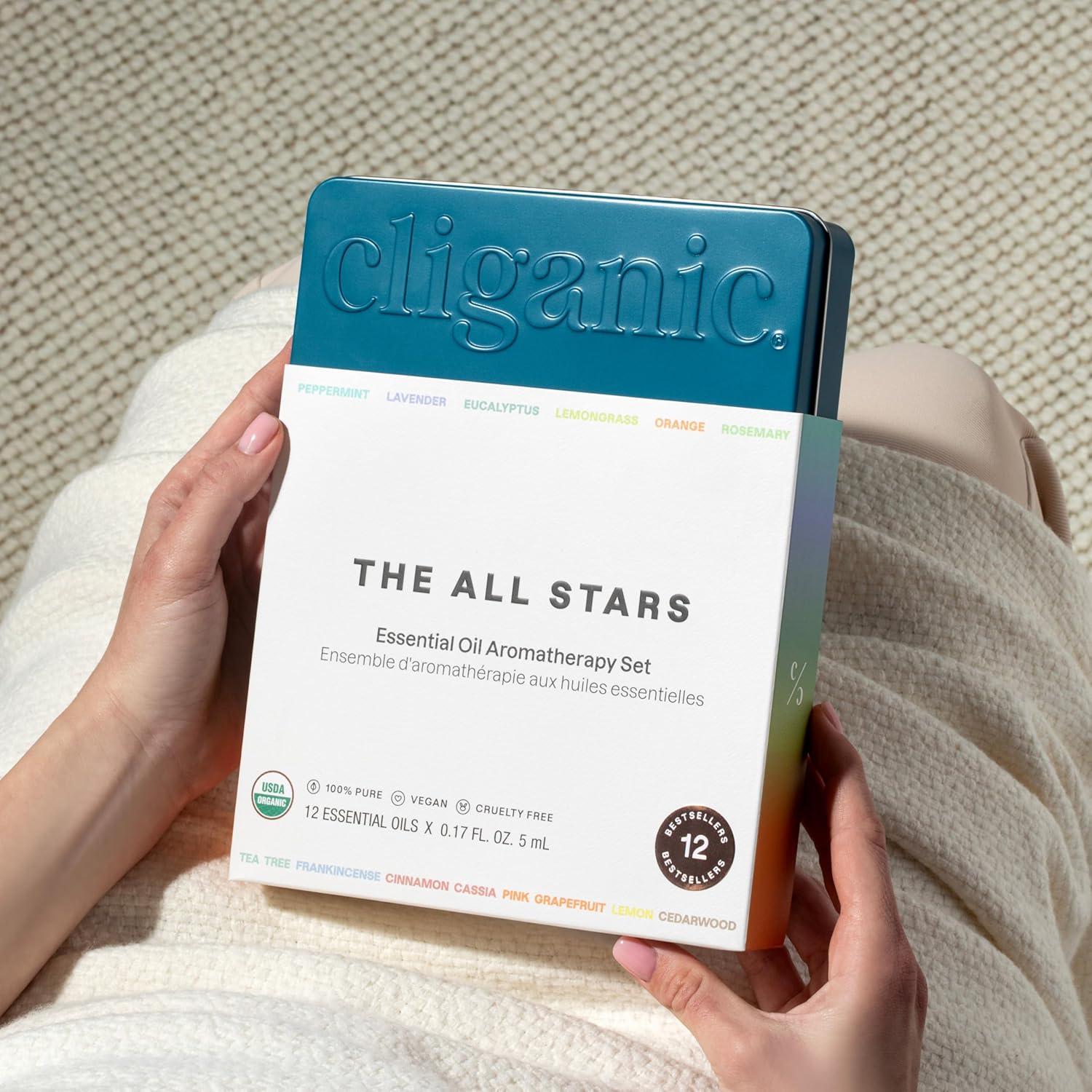 Set de 12 Aceites Esenciales Orgánicos Cliganic 100% Puro