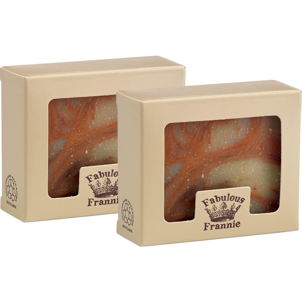 Jabón Herbal Fabuloso Frannie Bay Rum 226.8g (Paquete de 2)
