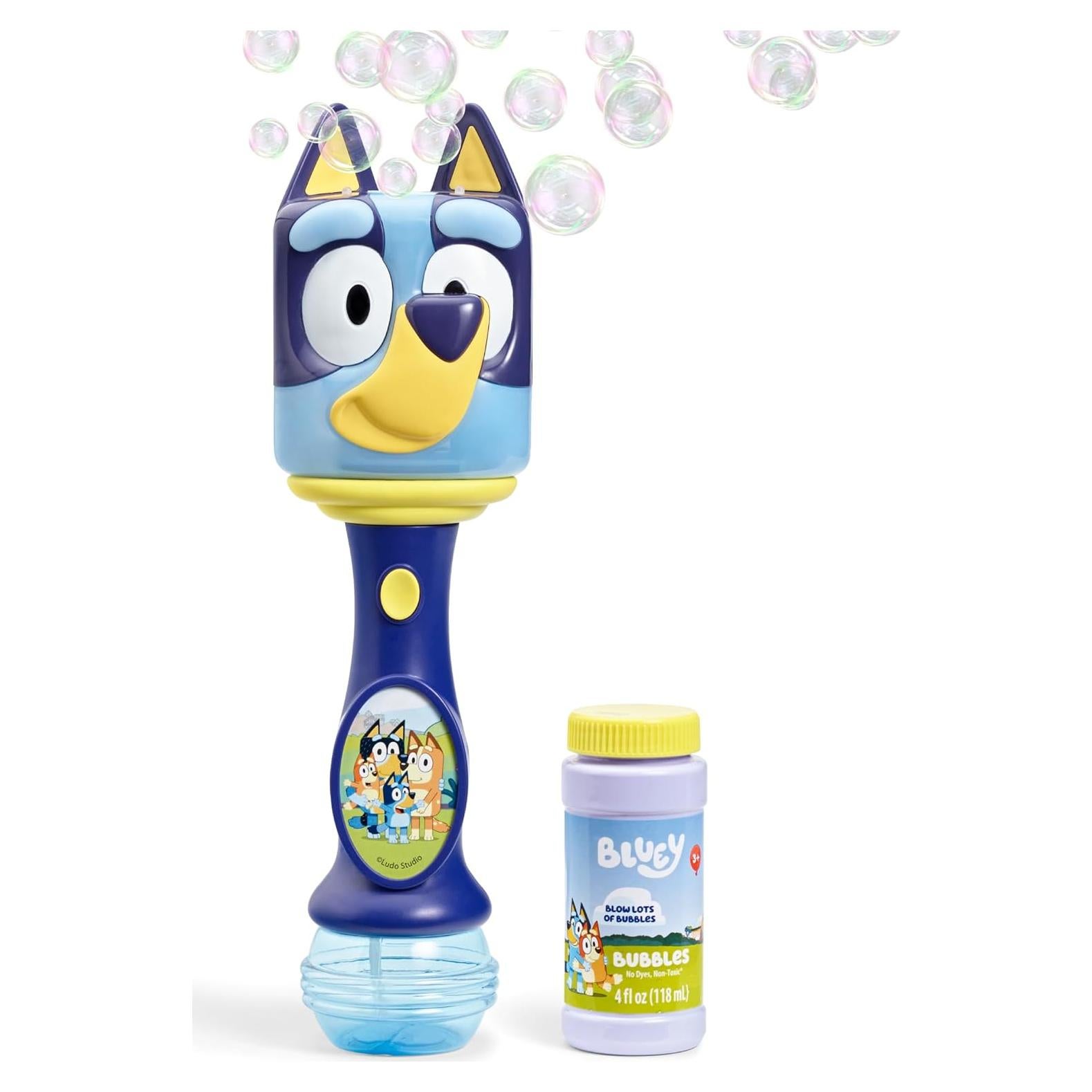 Varita de Burbujas Musical Bluey con Luz y Solución