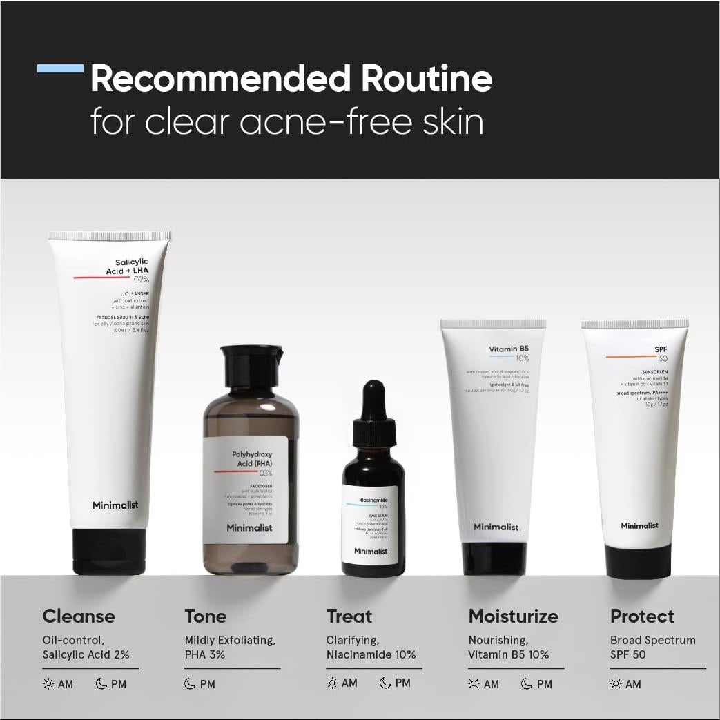 Hidratante Facial Minimalista 10% Vitamina B5 50g Piel Grasa