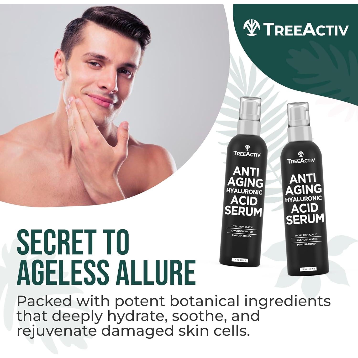 Suero Facial Anti-Envejecimiento TreeActiv 60 ml - Ácido Hialurónico Puro