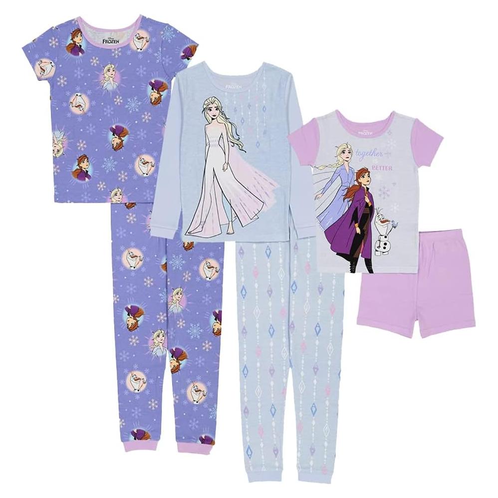 Conjunto de pijama Disney 6 piezas para niños 2-8 años
