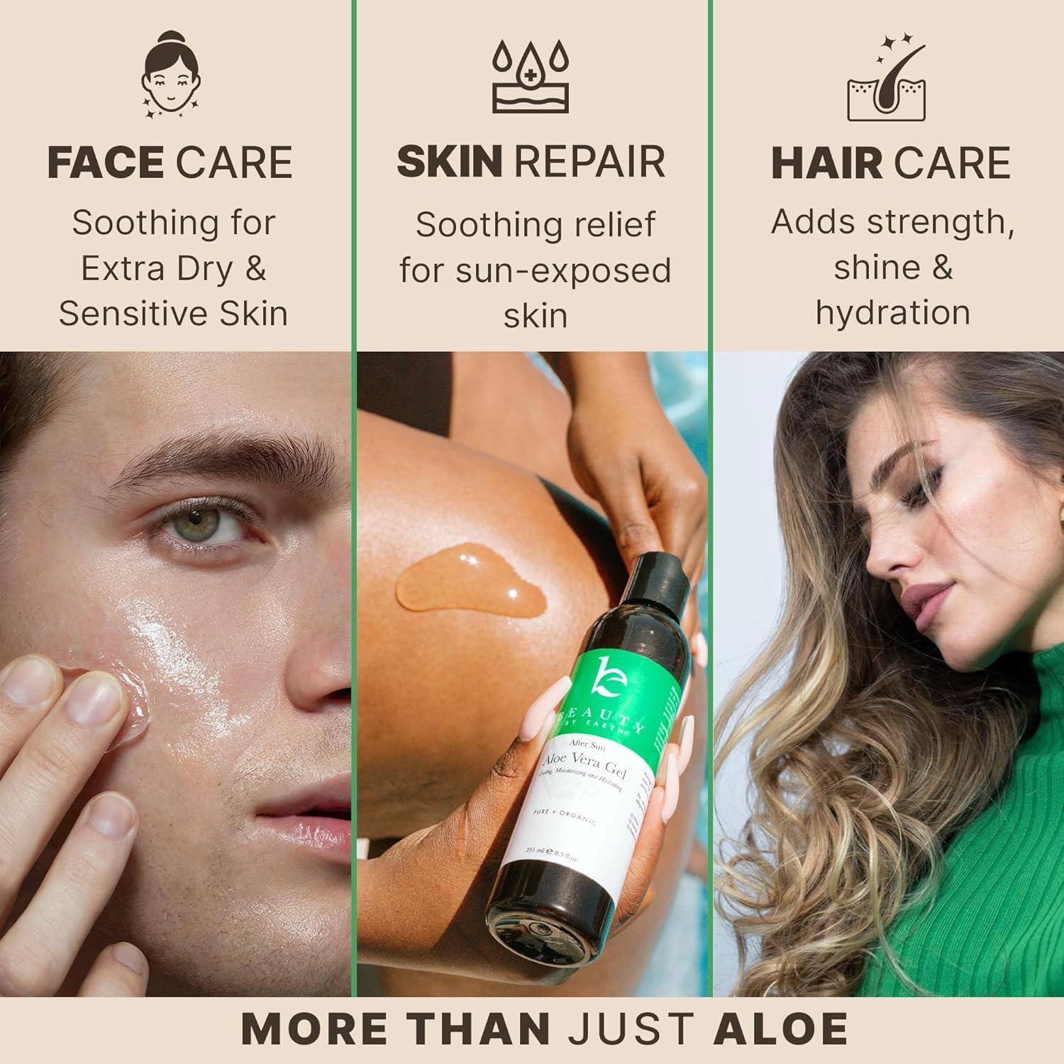 Gel de Aloe Vera Beauty by Earth 250 ml x2 - Hidratante Natural