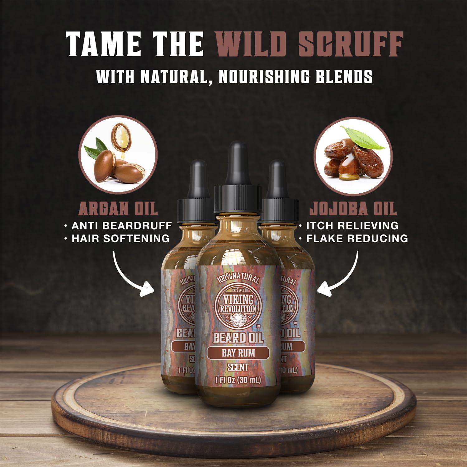 Aceite para Barba Bay Rum Viking Revolution 30 ml x3 - Natural