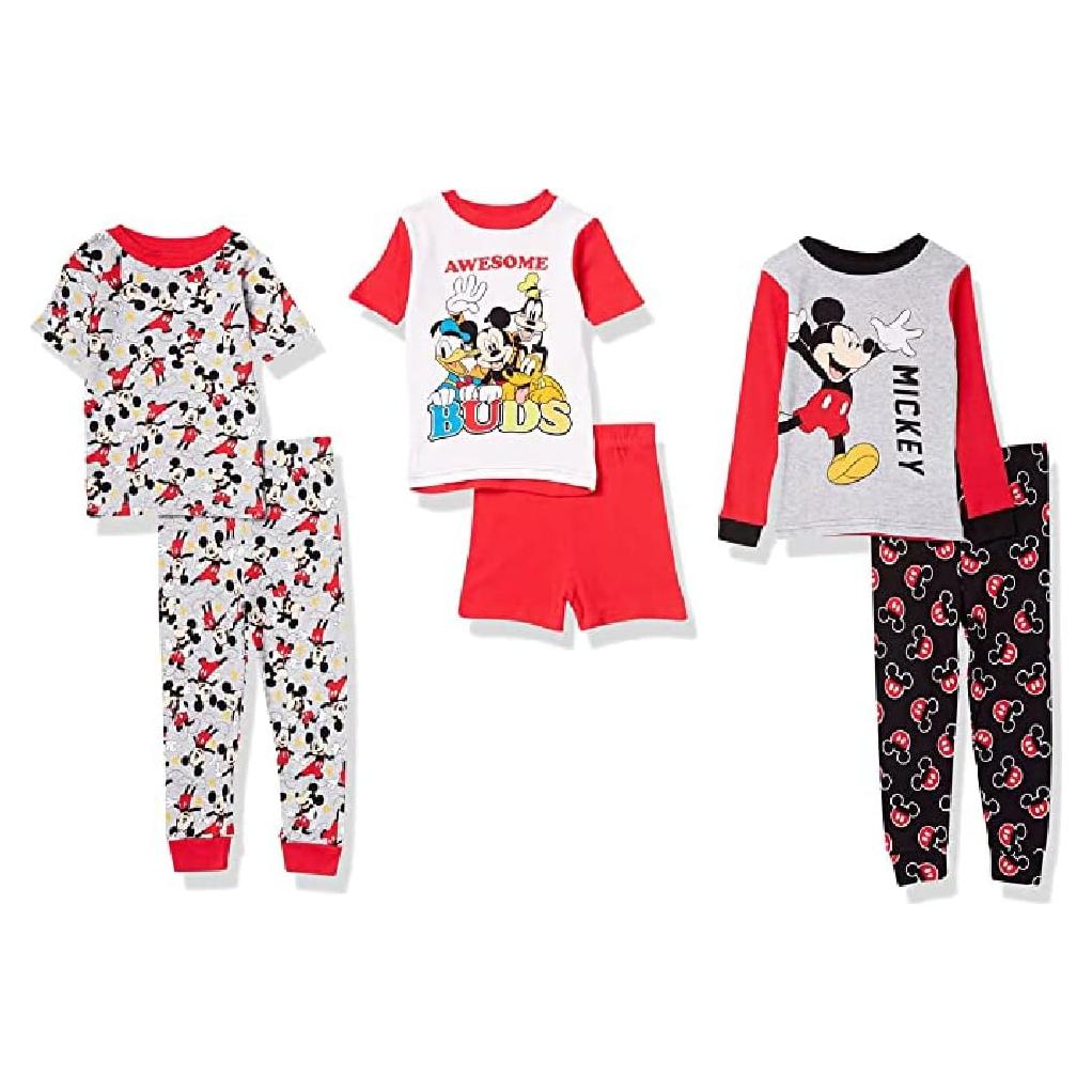 Conjunto de pijama Disney 6 piezas para niños 100% algodón