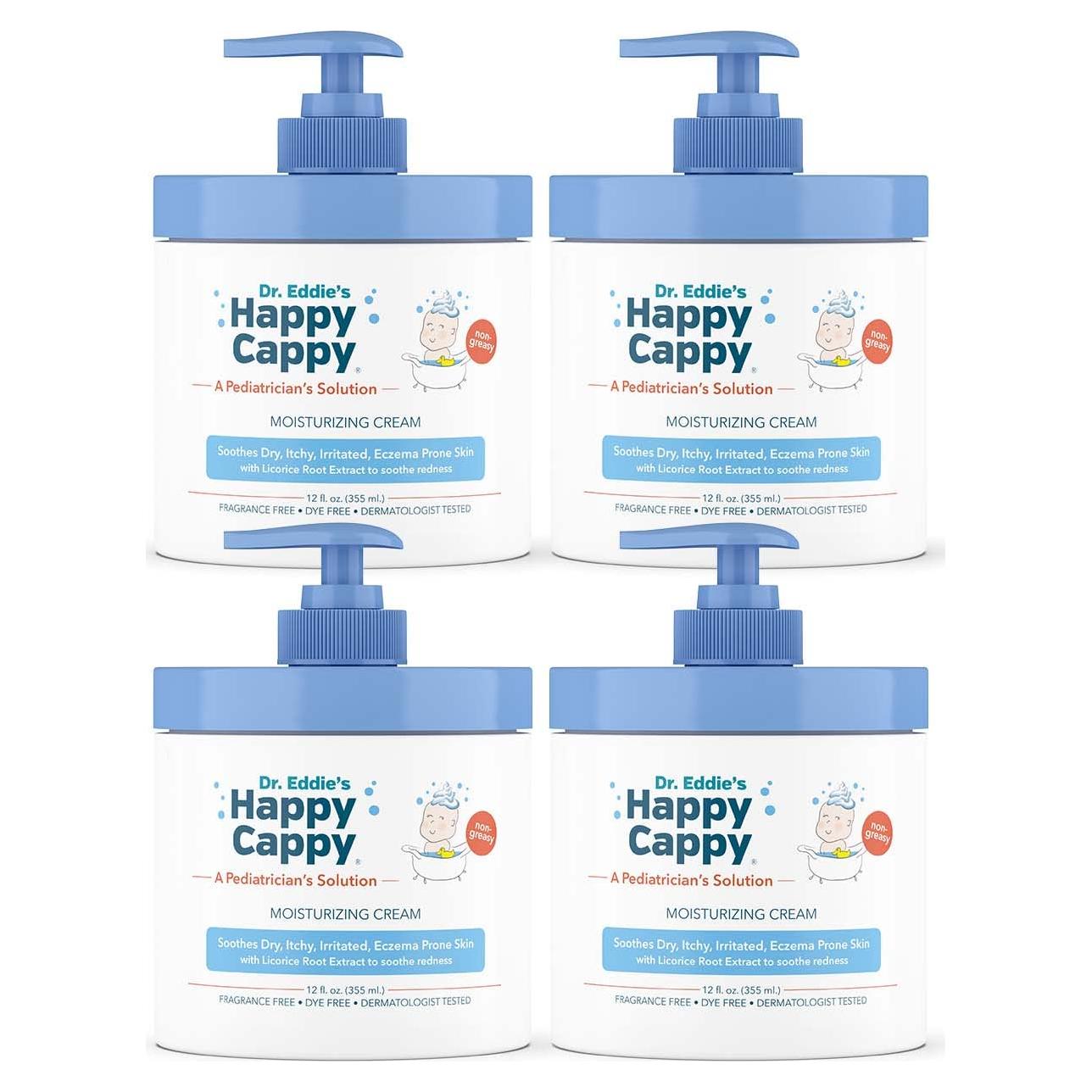 Crema Hidratante Happy Cappy Dr. Eddie para Eczema 4x354.88ml