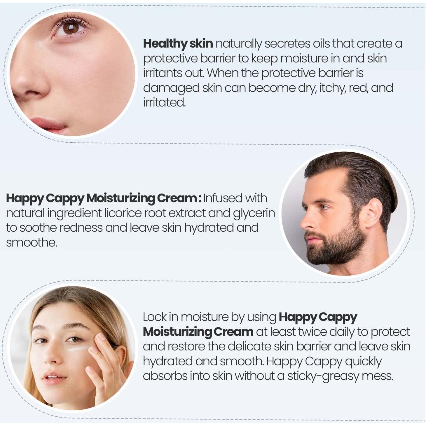 Crema Hidratante Happy Cappy Dr. Eddie para Eczema 4x354.88ml