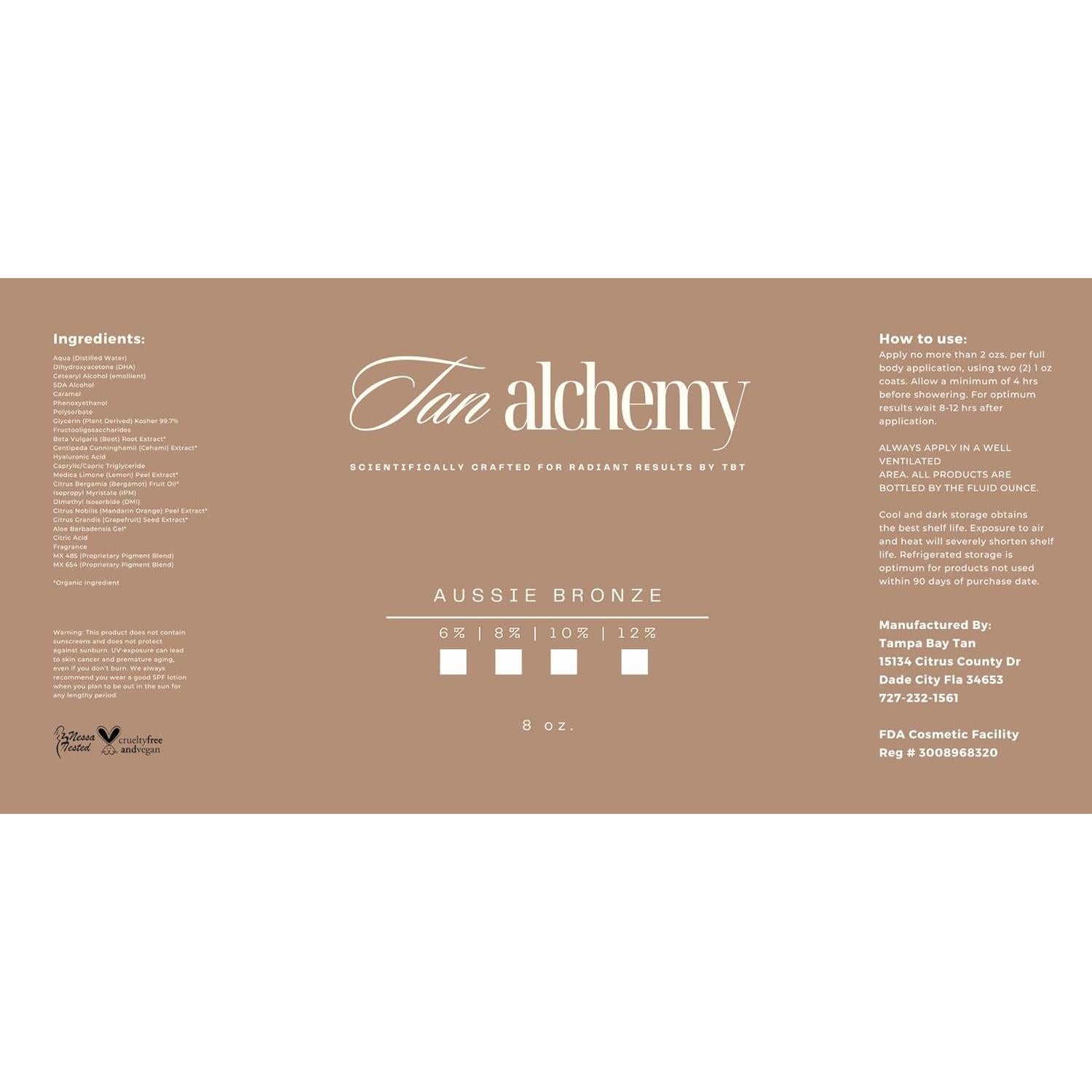 Bronceador en Spray Sin Sol Tan Alchemy 8 oz 8% DHA