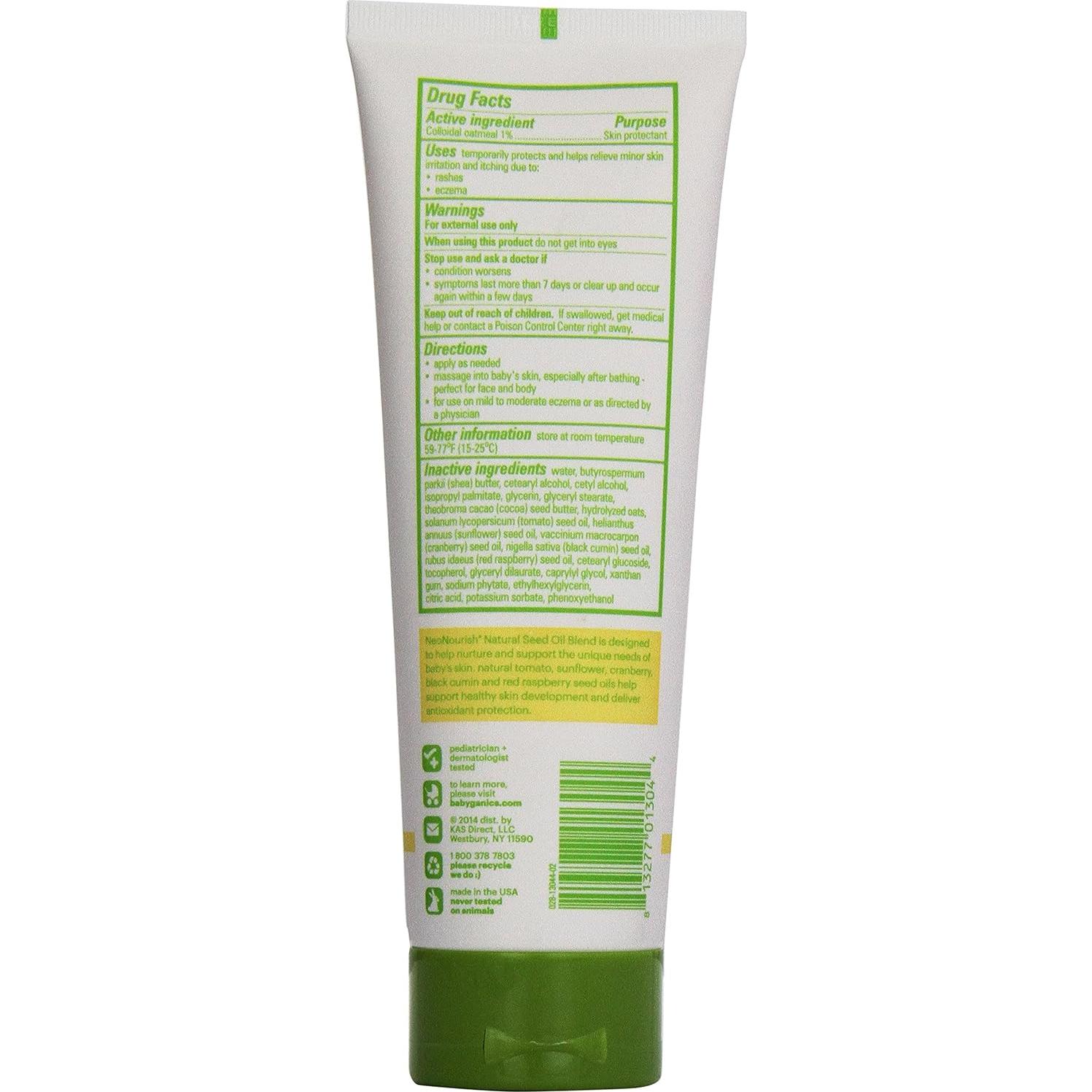 Crema Protectora para Eccema Babyganics 226.8 g con Avena