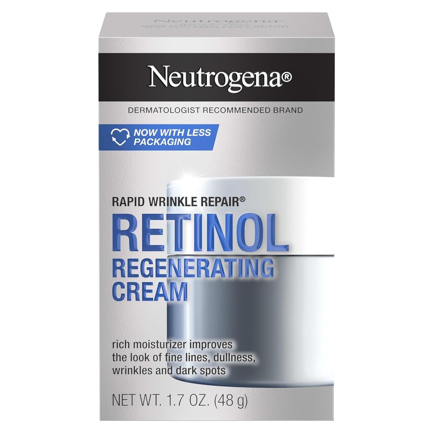 Crema Hidratante Facial Neutrogena 48.2g con Retinol y Ácido Hialurónico