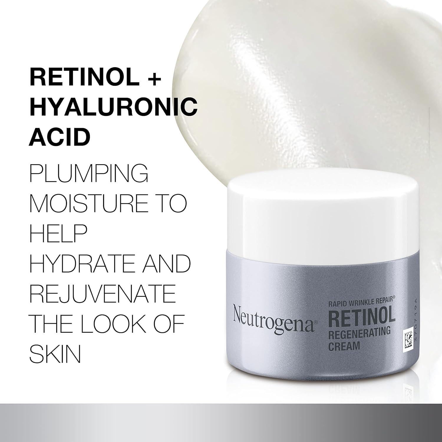 Crema Hidratante Facial Neutrogena 48.2g con Retinol y Ácido Hialurónico