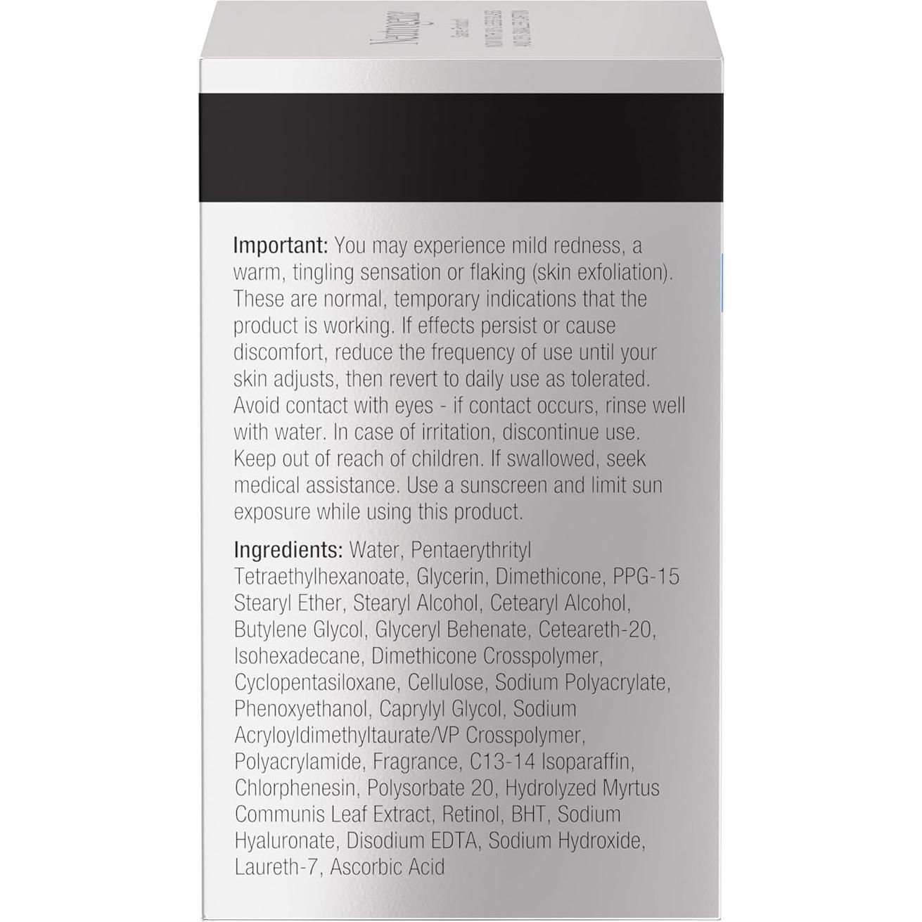 Crema Hidratante Facial Neutrogena 48.2g con Retinol y Ácido Hialurónico