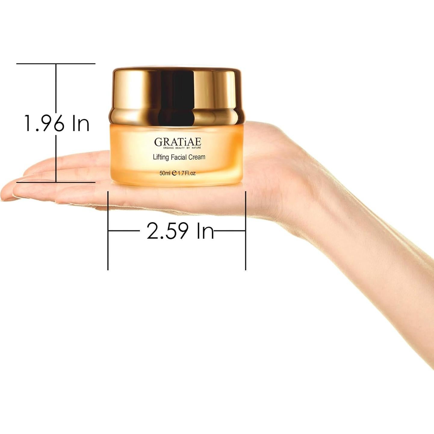 Crema Hidratante Reafirmante GRATiAE Organics 48g con Piedra Volcánica