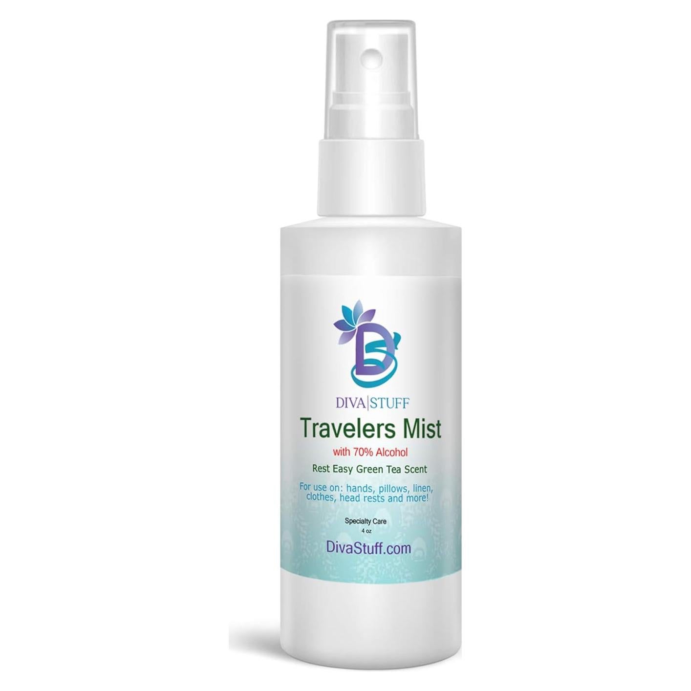 Spray Aromaterapia Diva Stuff Travelers Mist 113.4 ml Té Verde