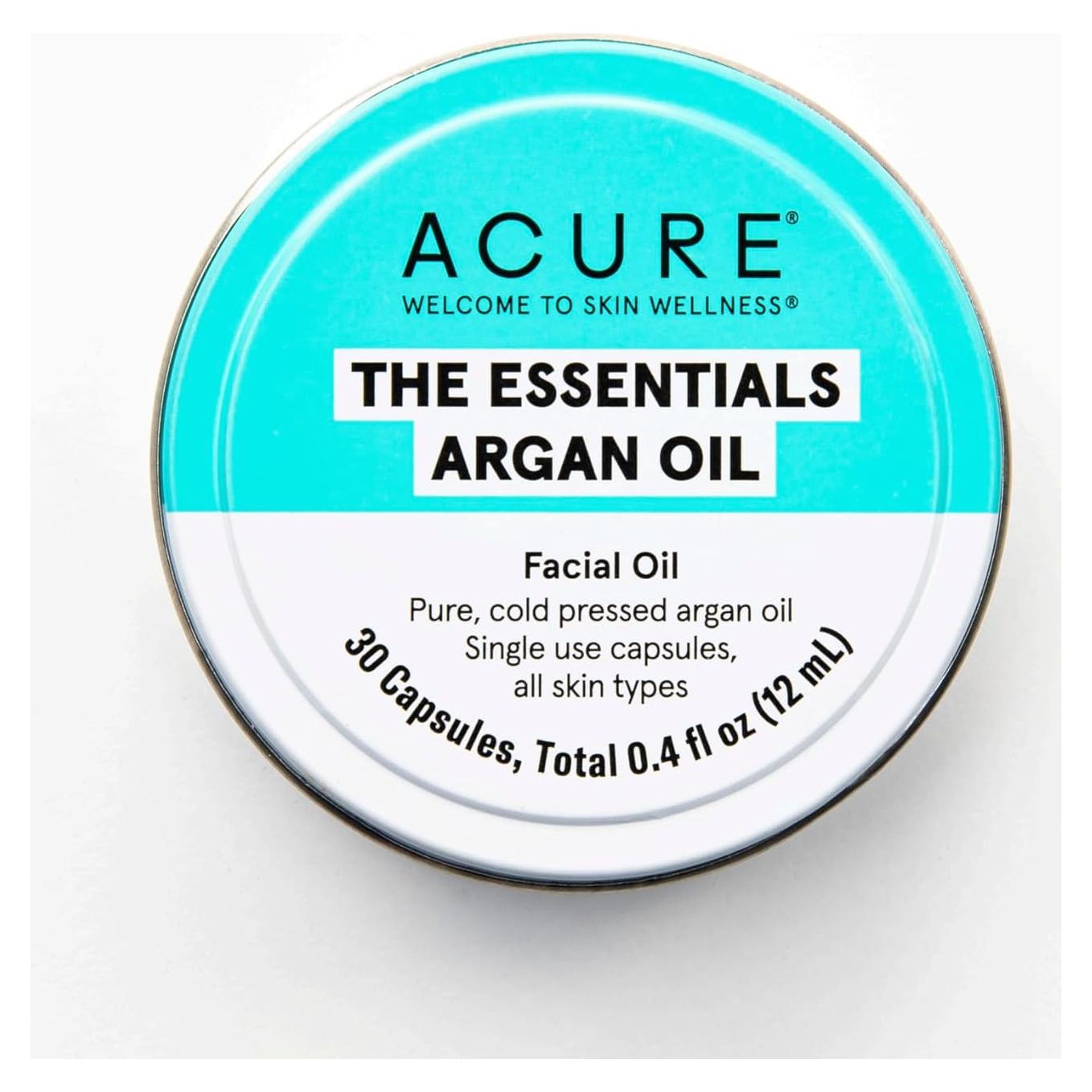 Cápsulas de Aceite de Argán Acure 30 Unidades Veganas