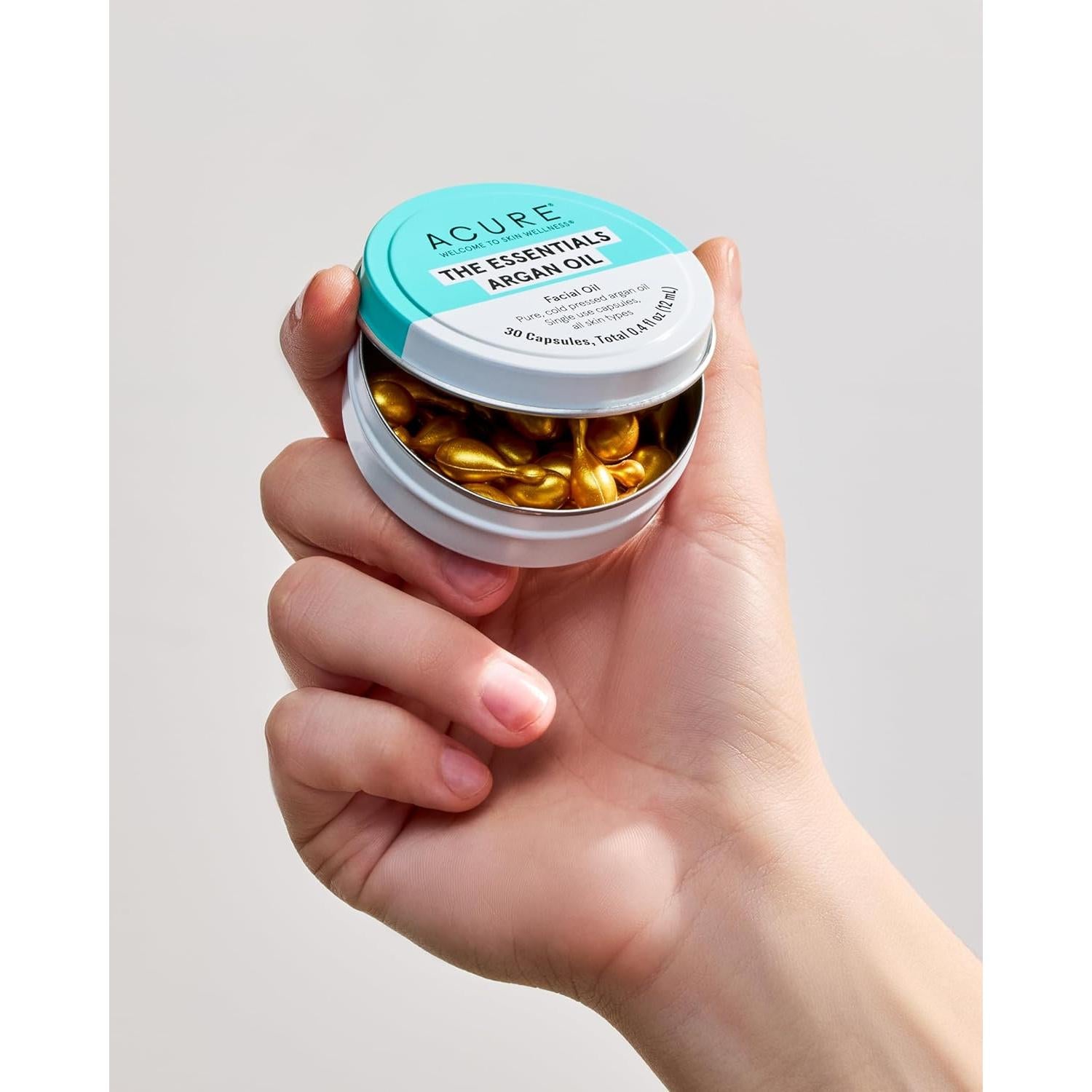 Cápsulas de Aceite de Argán Acure 30 Unidades Veganas