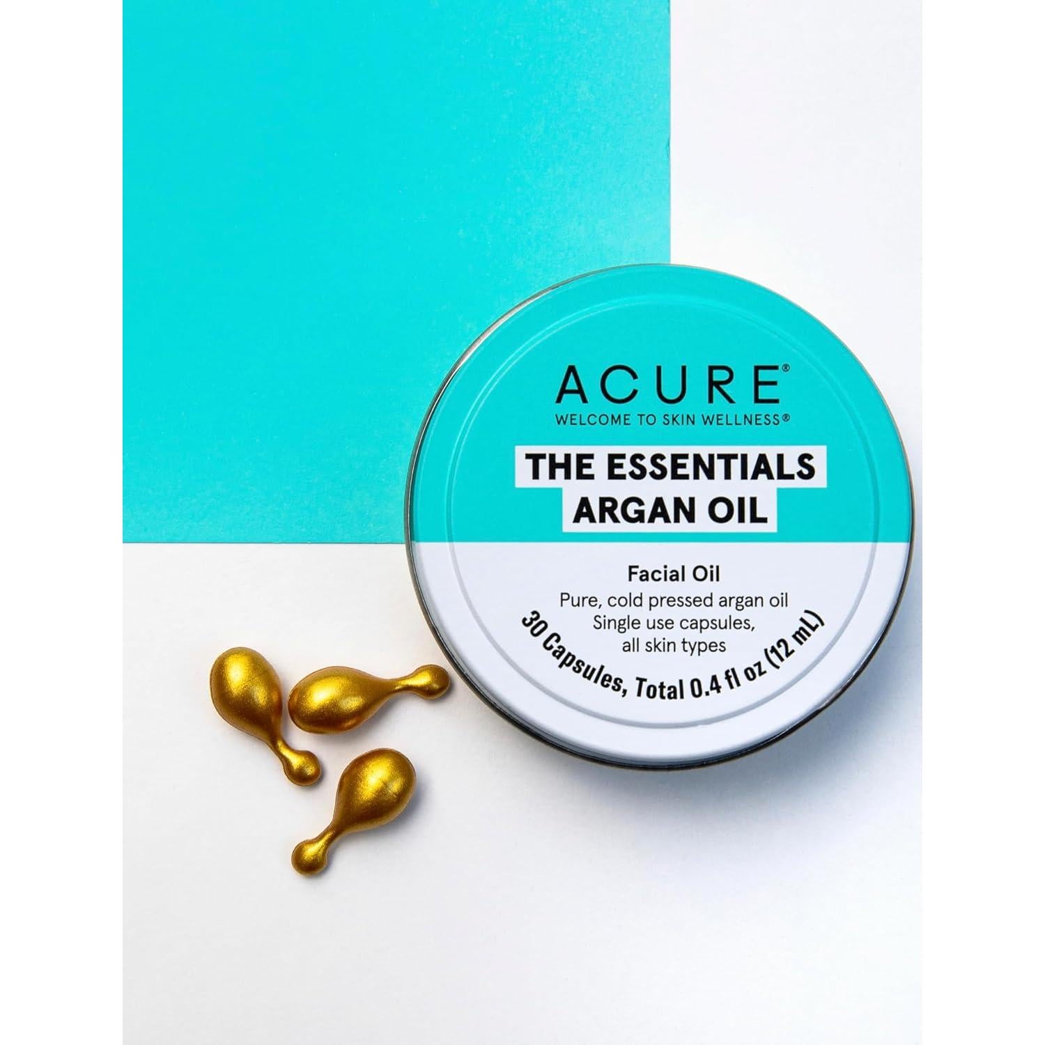 Cápsulas de Aceite de Argán Acure 30 Unidades Veganas