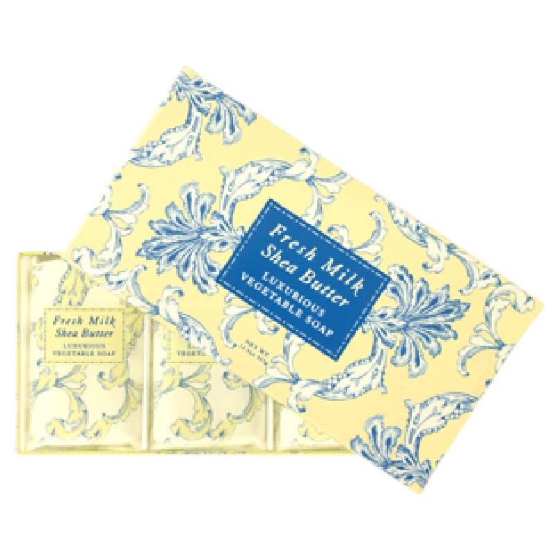 Jabón Vegetal Lujo Greenwich Bay 366g Leche Fresca Paquete 3