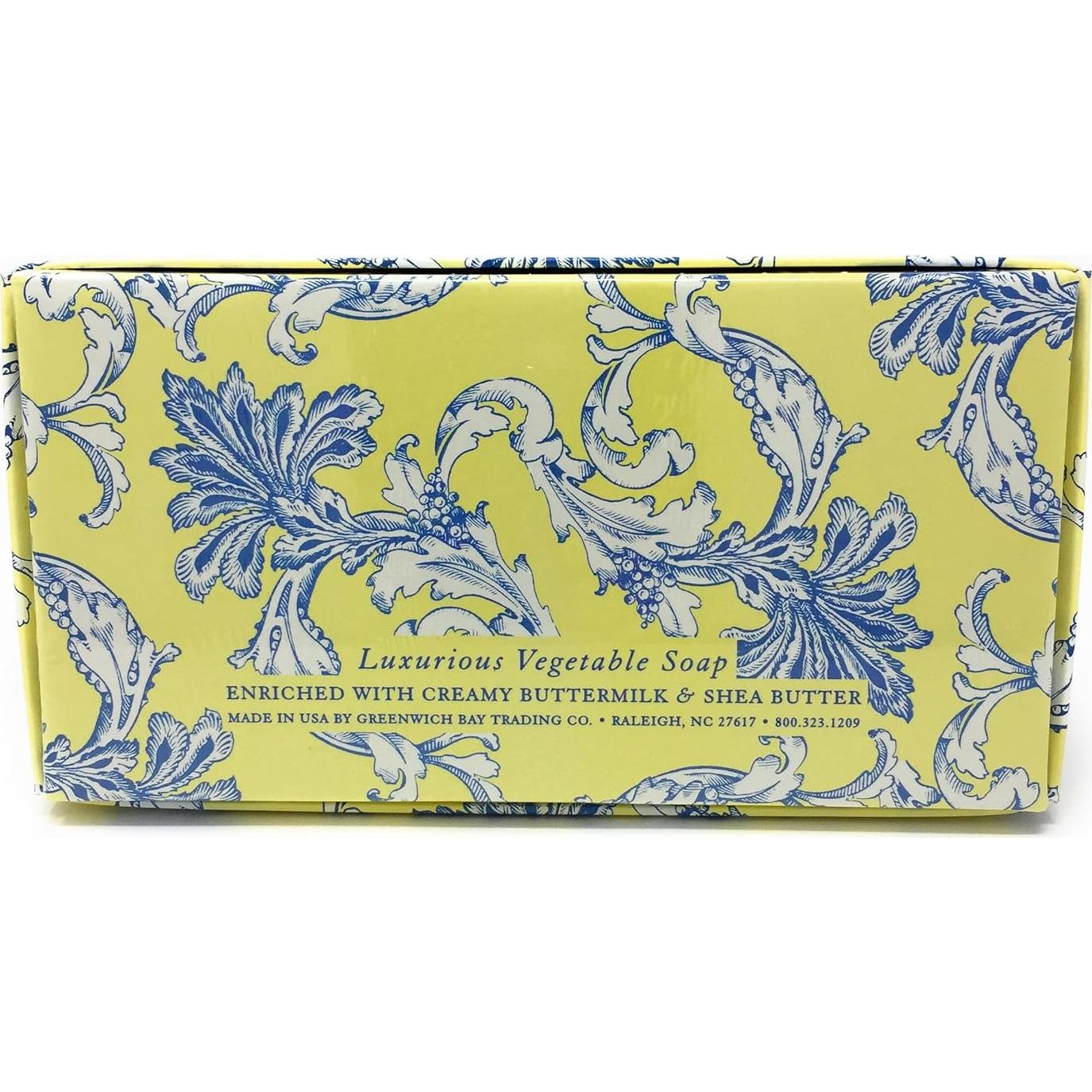 Jabón Vegetal Lujo Greenwich Bay 366g Leche Fresca Paquete 3