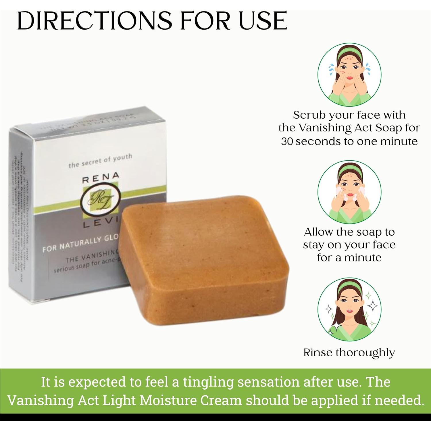 Jabón Natural Vanishing Act 140g - Limpieza Profunda Piel