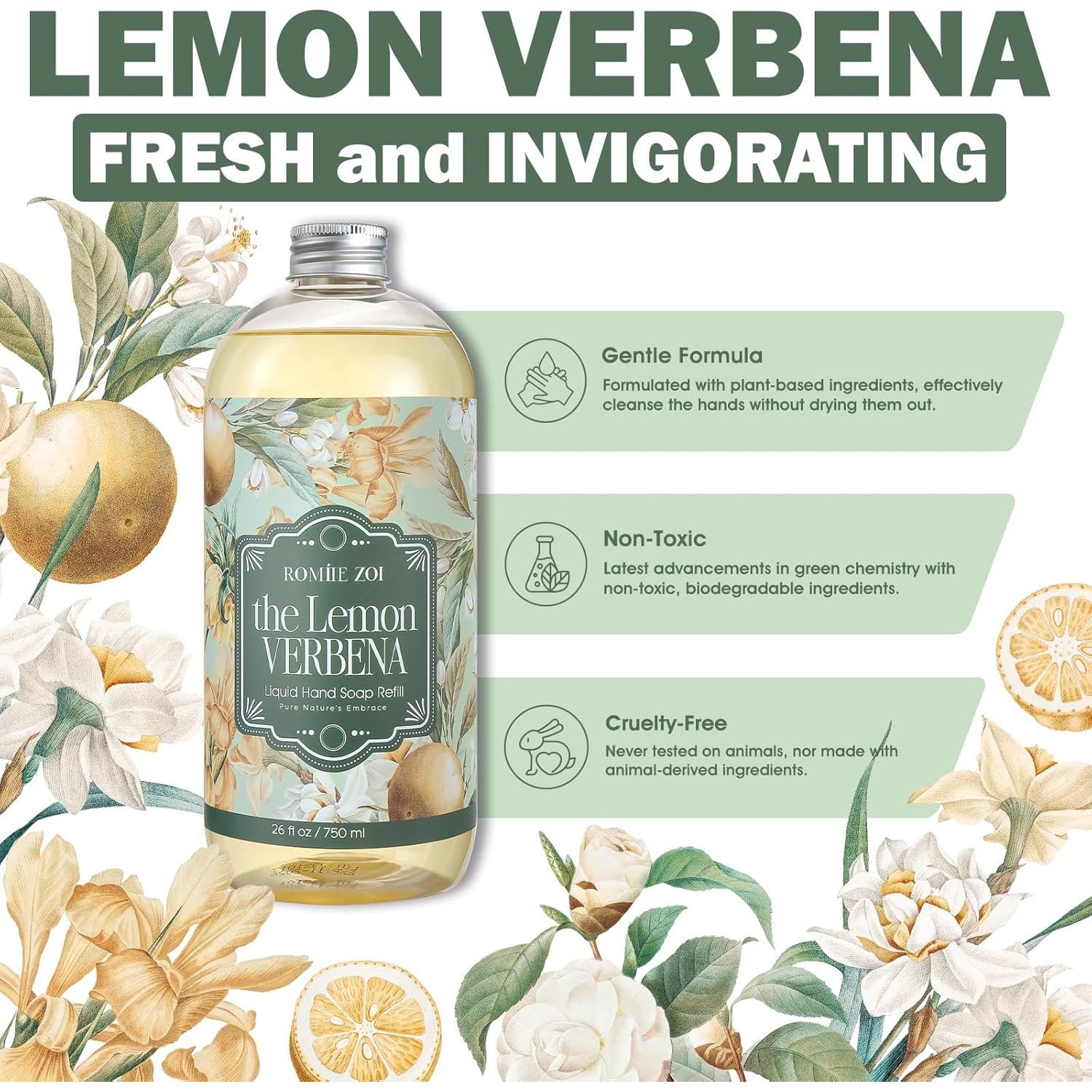 Juego de Recarga Jabón de Manos ROMIIE ZOI 3x769ml Verbena