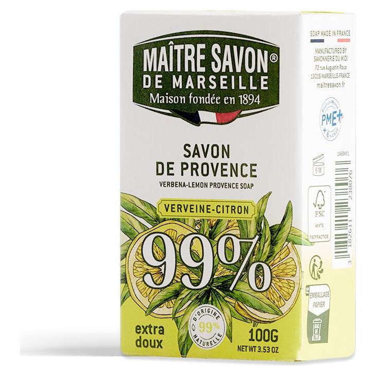 Barra de Jabón de Provenza Compagnie du Midi 100g Limón Verbena