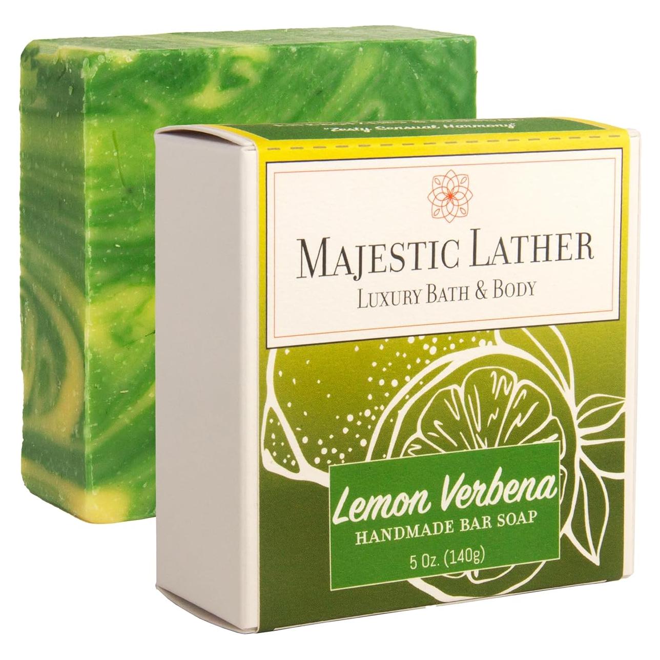 Jabón de Barra Lujo Verbena de Limón Majestic Lather 142g
