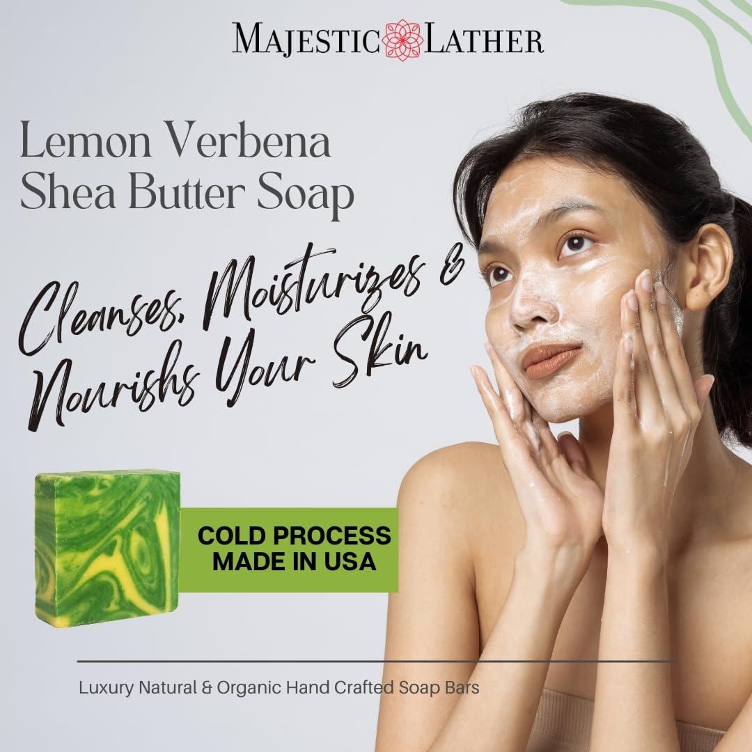 Jabón de Barra Lujo Verbena de Limón Majestic Lather 142g